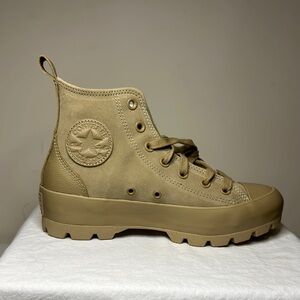 Tan All Star Converse High-Top Sneakers
